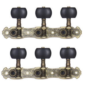 Alice - Par Clavijeros Guitarra Negros Aos-022V3P Bronce